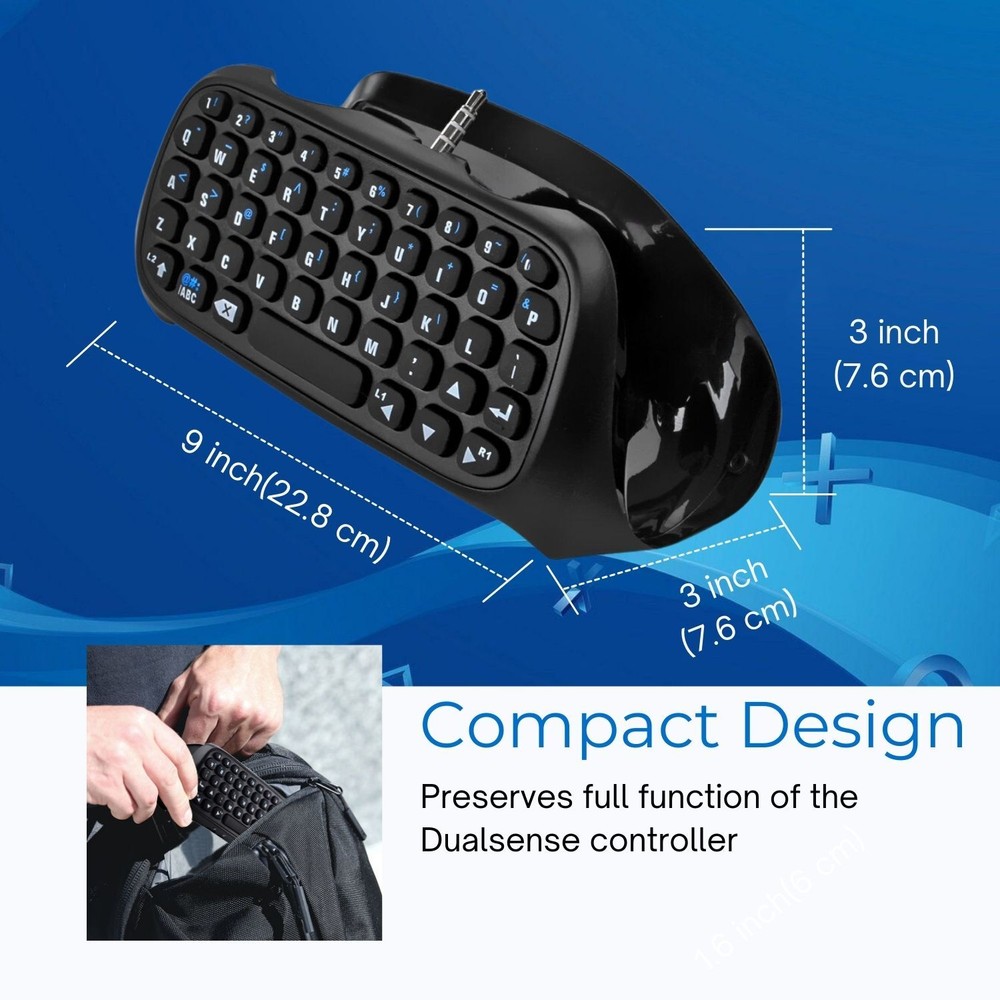 Bluetooth Mini Wireless Keyboard Keypad For Sony PS4 PlayStation 4 Controller