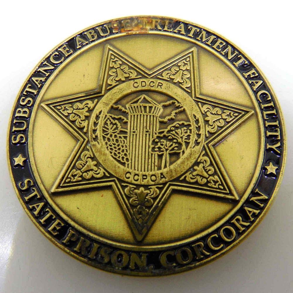 SUBSTANCE ABUSETREATMENT FACILITY STATE PRISON CORCORAN CHALLENGE COIN