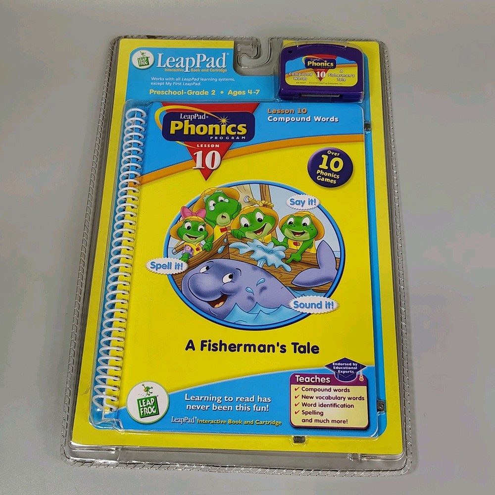 Leap Frog LeapPad Interactive Phonics Program Lesson 10 Cartridge & Booklet NEW