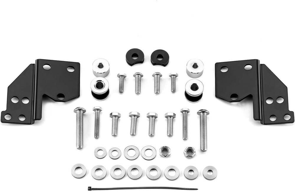Removable docking hardware kit compatible with Harley touring bikes