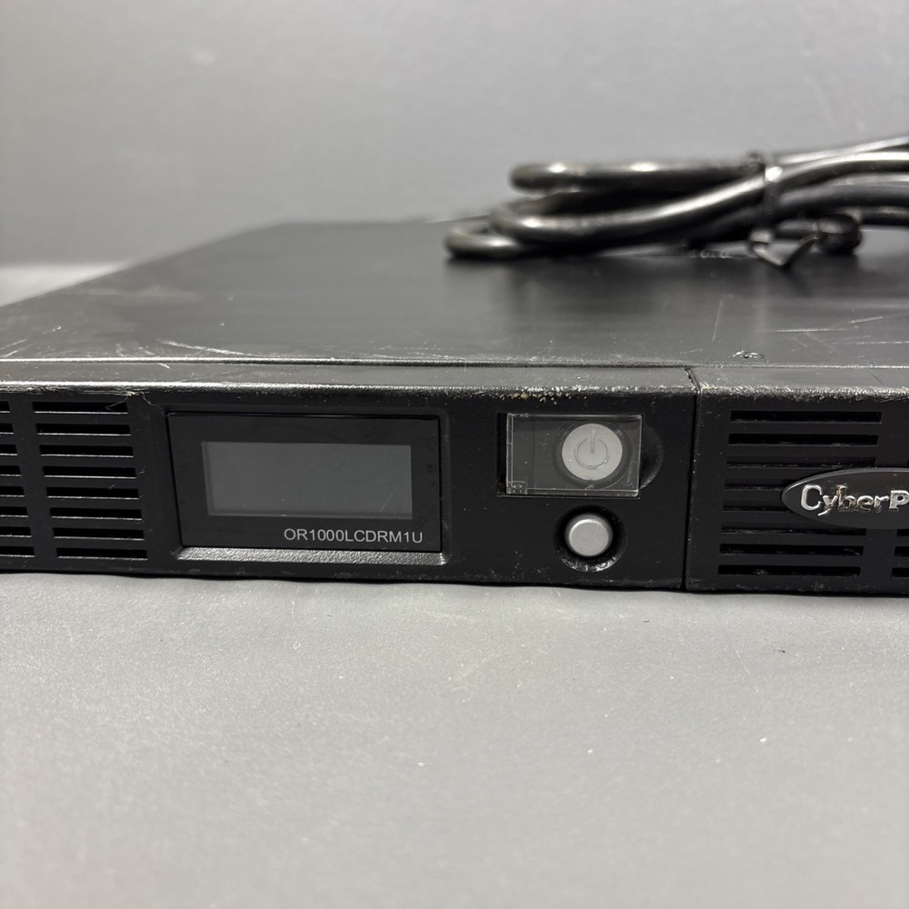 CyberPower OR1000LCDRM1U Smart App LCD UPS System Power Backup Fully Tested