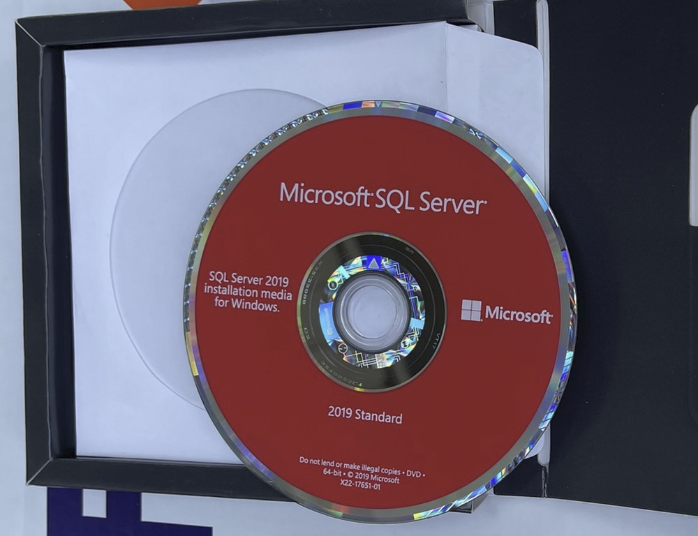 SQL Server 2019 Standard Edition, Retail BOX COA Holographic DVD Genuine