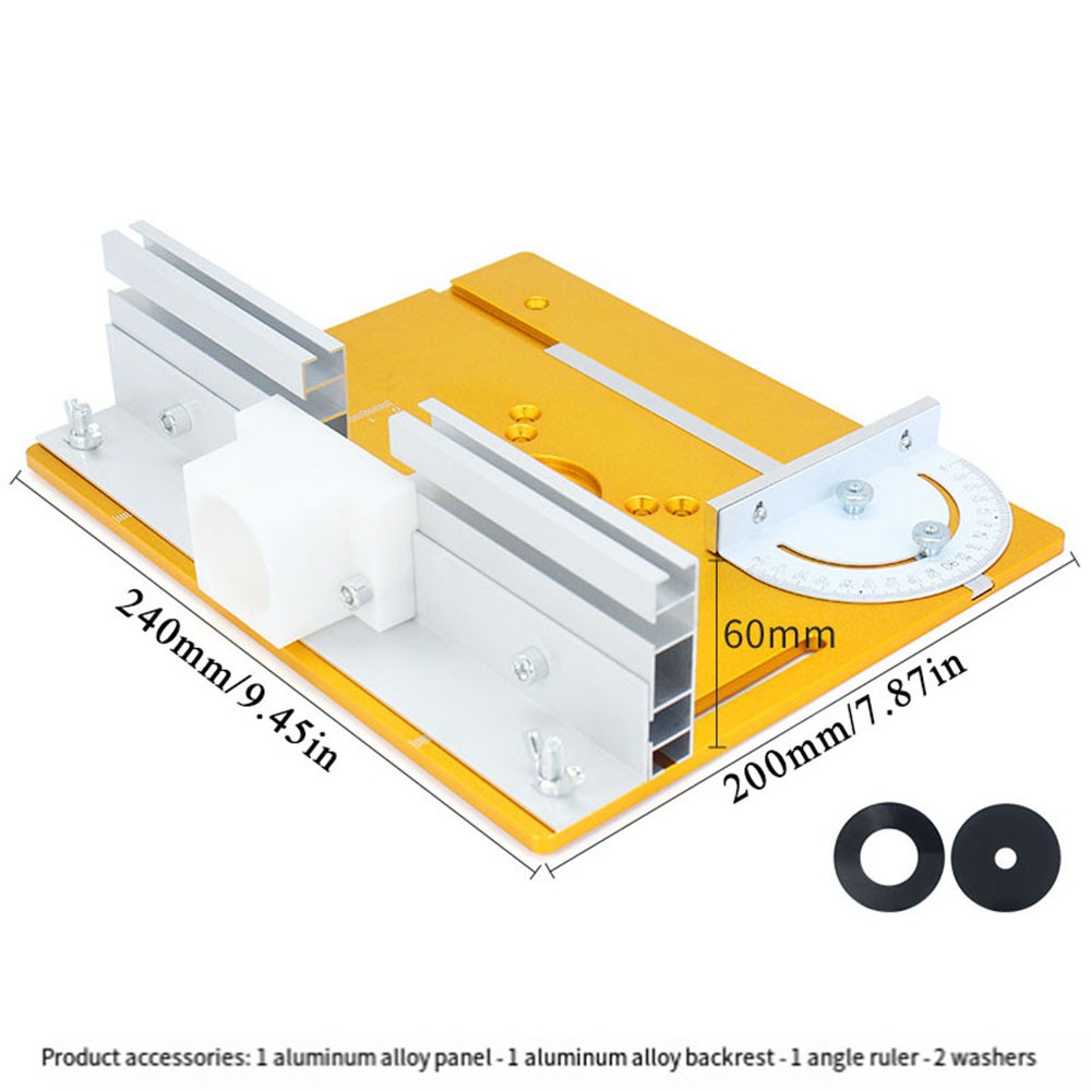 Miter Guide Board Woodworking Tool Carver Router Table Insert Plate ∂ ๑