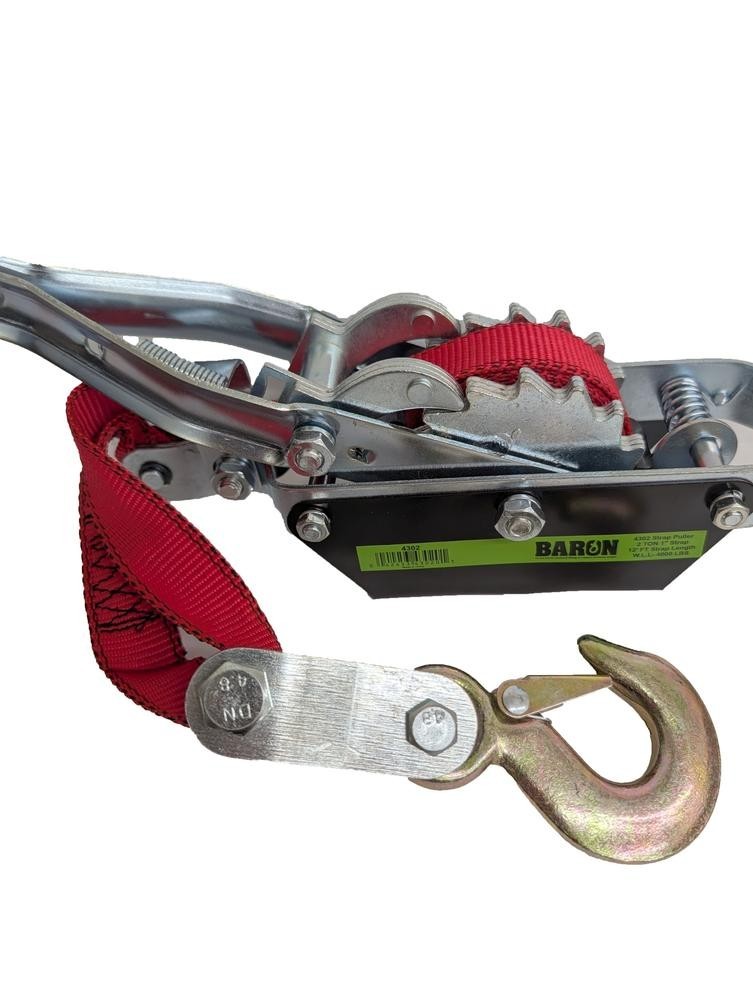Baron 2-Ton, 4000 Pound, 12' Web Strap Puller - NEW