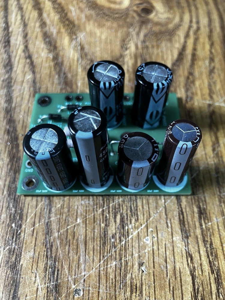 Dynaco PAS-2 PAS-3 power supply capacitor board assembled