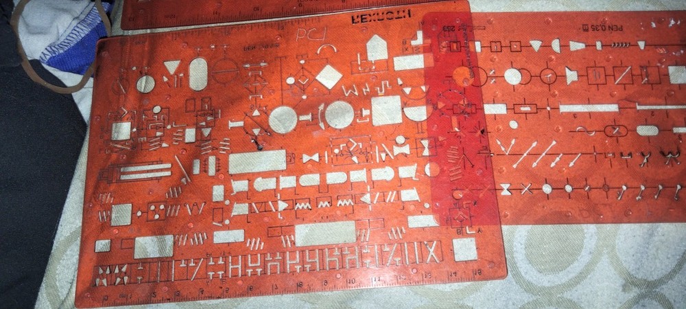 vintage molin rexroth philips electrical tech drawing templates