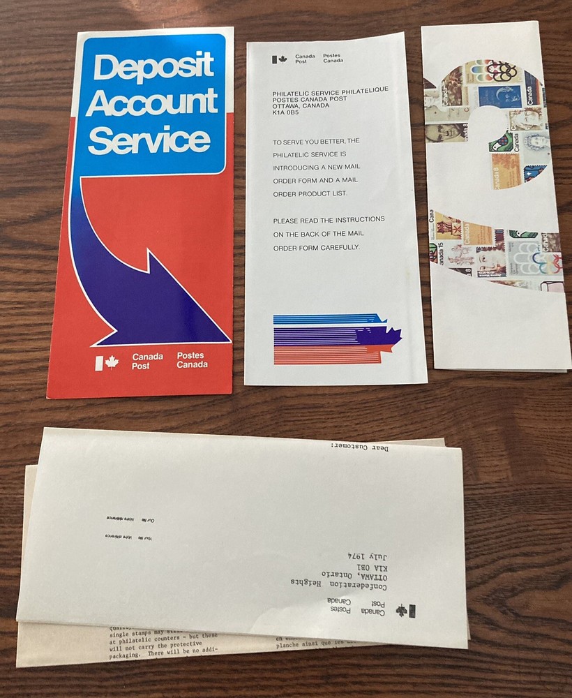 Canada Post 1974 New Release Bulletins Lot of 15