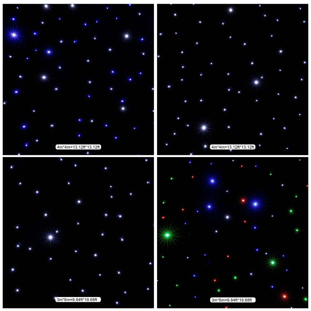 LED Stage Backdrop 20FTx10F LED Star Light Curtain Backdrops w/Remote Control