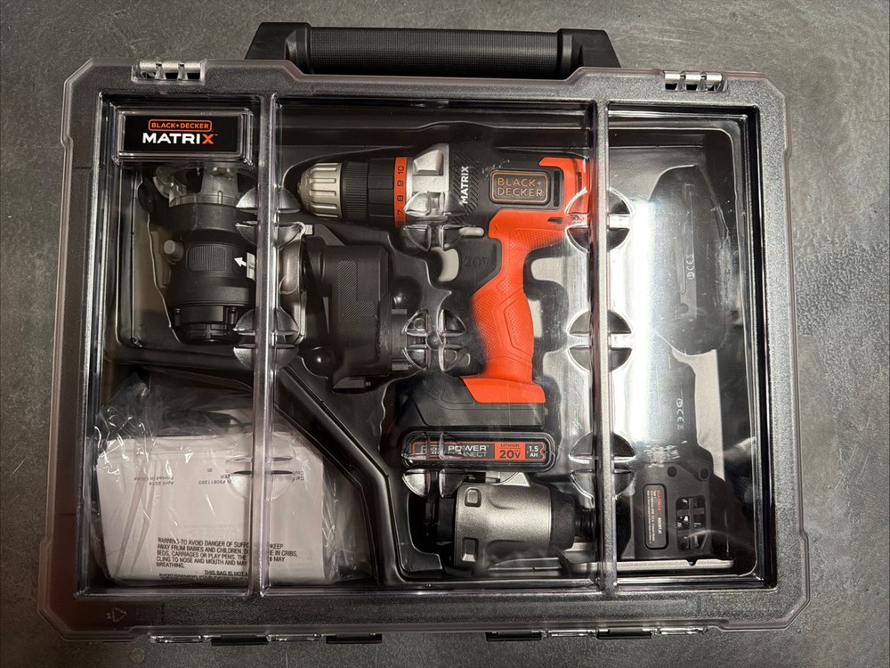 BLACK+DECKER Matrix (TM) 20V Max* 6-Tool Combo Kit With Case - BDCDMT1206KITC