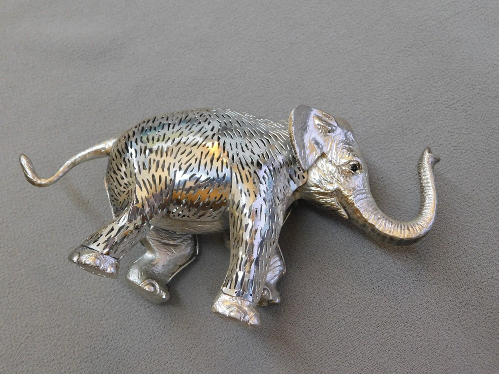 Christofle Lumiere D'Argent Silverplate Elephant Figurine