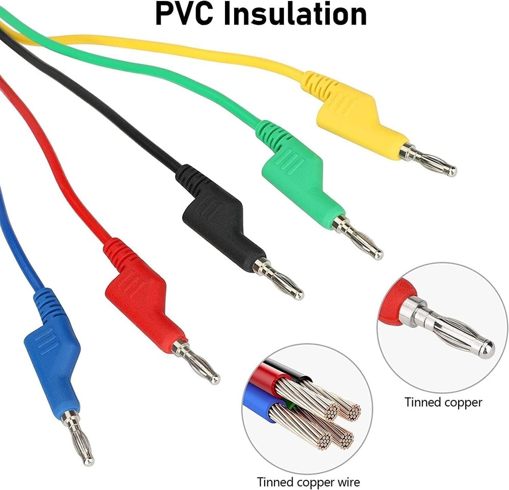 Environmentally Friendly 30PCS Multimeter Leads Set with Replaceable Probes
