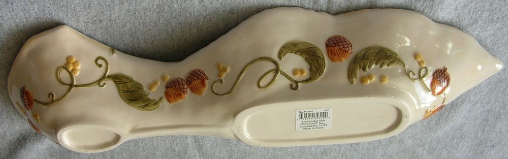 Amscan Home "Wheat" Ceramic Olive Dish NIB