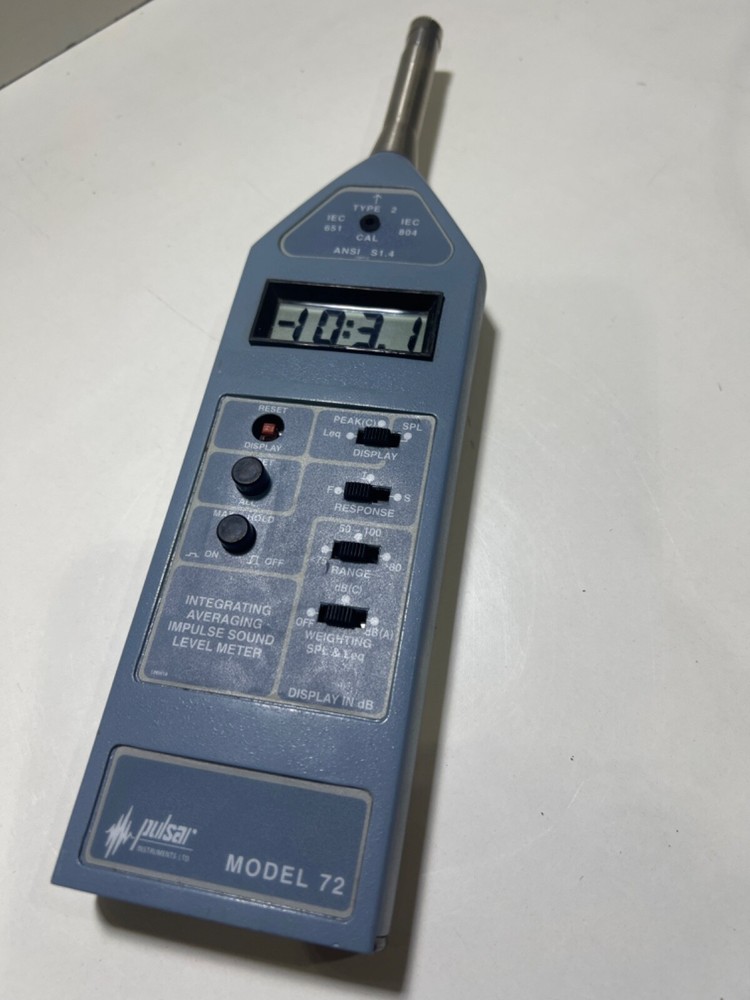 PULSAR 72 Integrating Averaging Impulse Sound Level Meter