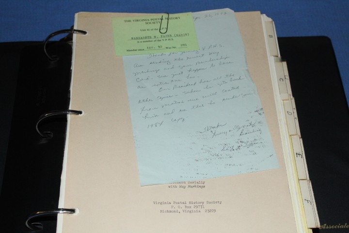 Virginia Postal Markings Postmasters Colonial 1865 Lisbeth 2nd BlueLakeStamps