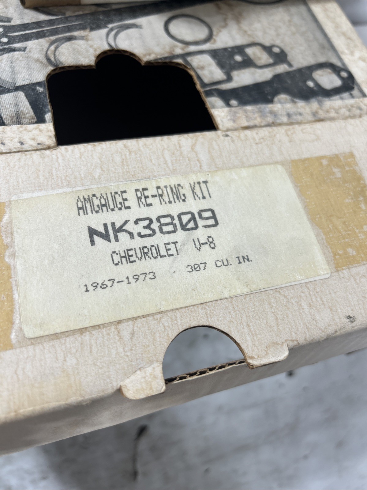 Vintage Chevy Re-Ring Kit For 1967-73 307 V8. NOS