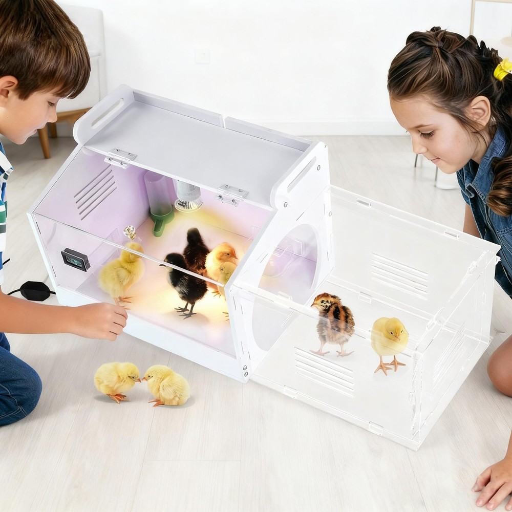 Iarge-Scale Chick brooder Box Quail Cage Egg Incubator Chick Starter Kit Chicken