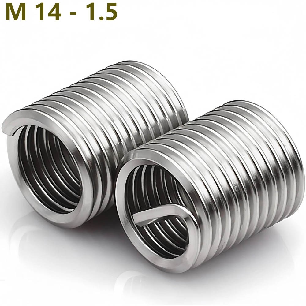 M14 - 1.5 Fine Thread A2 Stainless Steel Helical Coil Insert Wire Thread Inserts