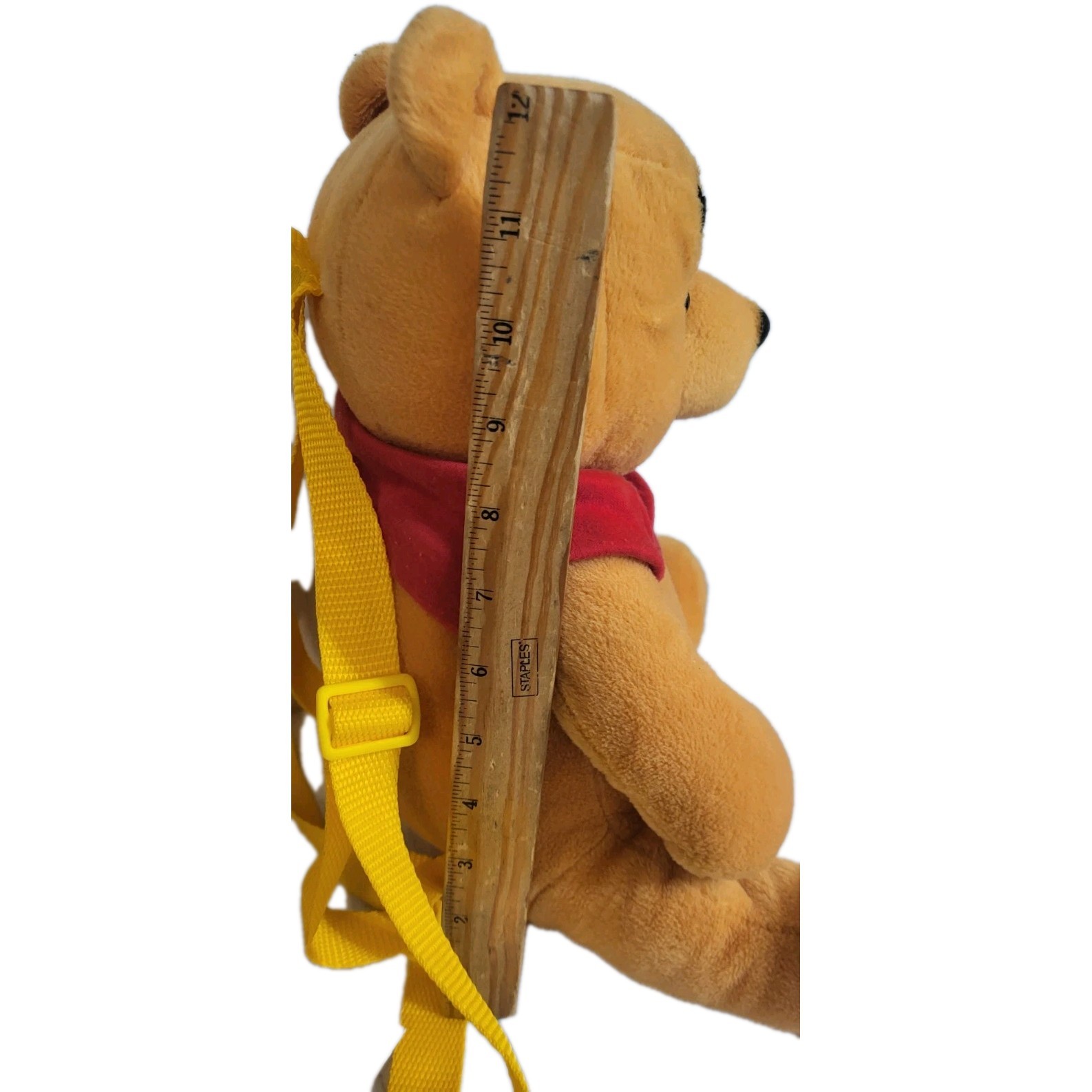 VTG Disney Winnie The Pooh Disney Plush Mini Backpack Toy 12" Zip Up Holder