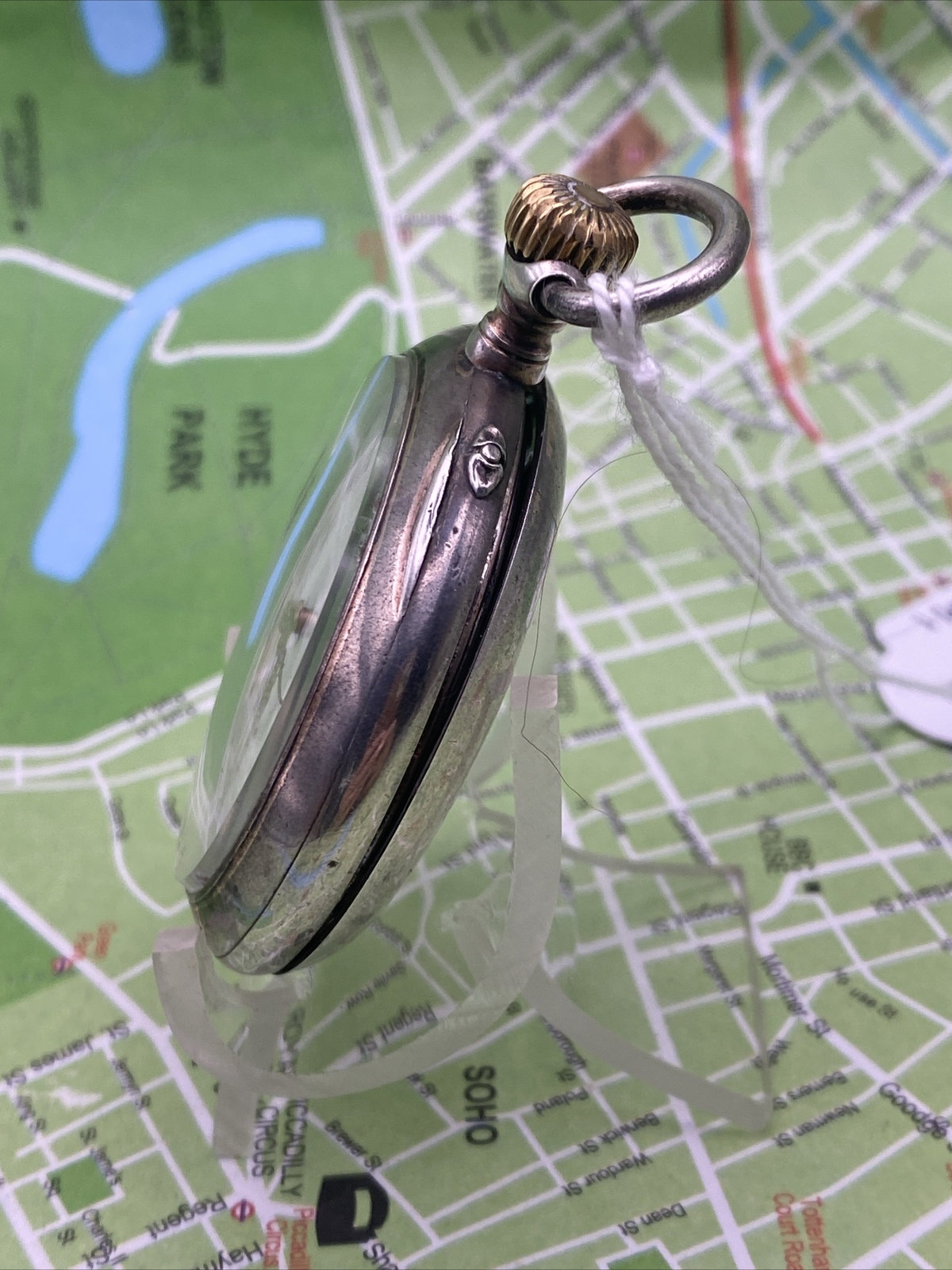 Silver IWC pocket Watch, Montre