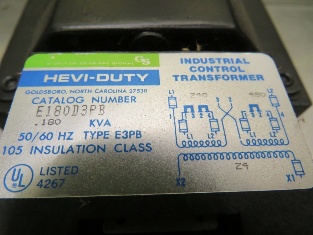 General Signal Hevi-Duty E180D3PB Transformer