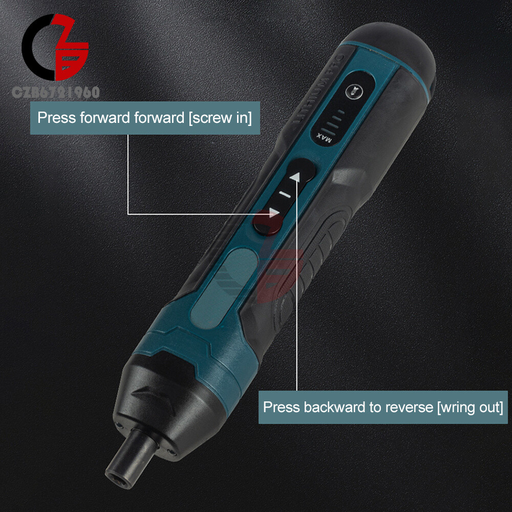 Cordless Electric Screwdriver Rechargeable Drill Mini Torque Adjustment Power