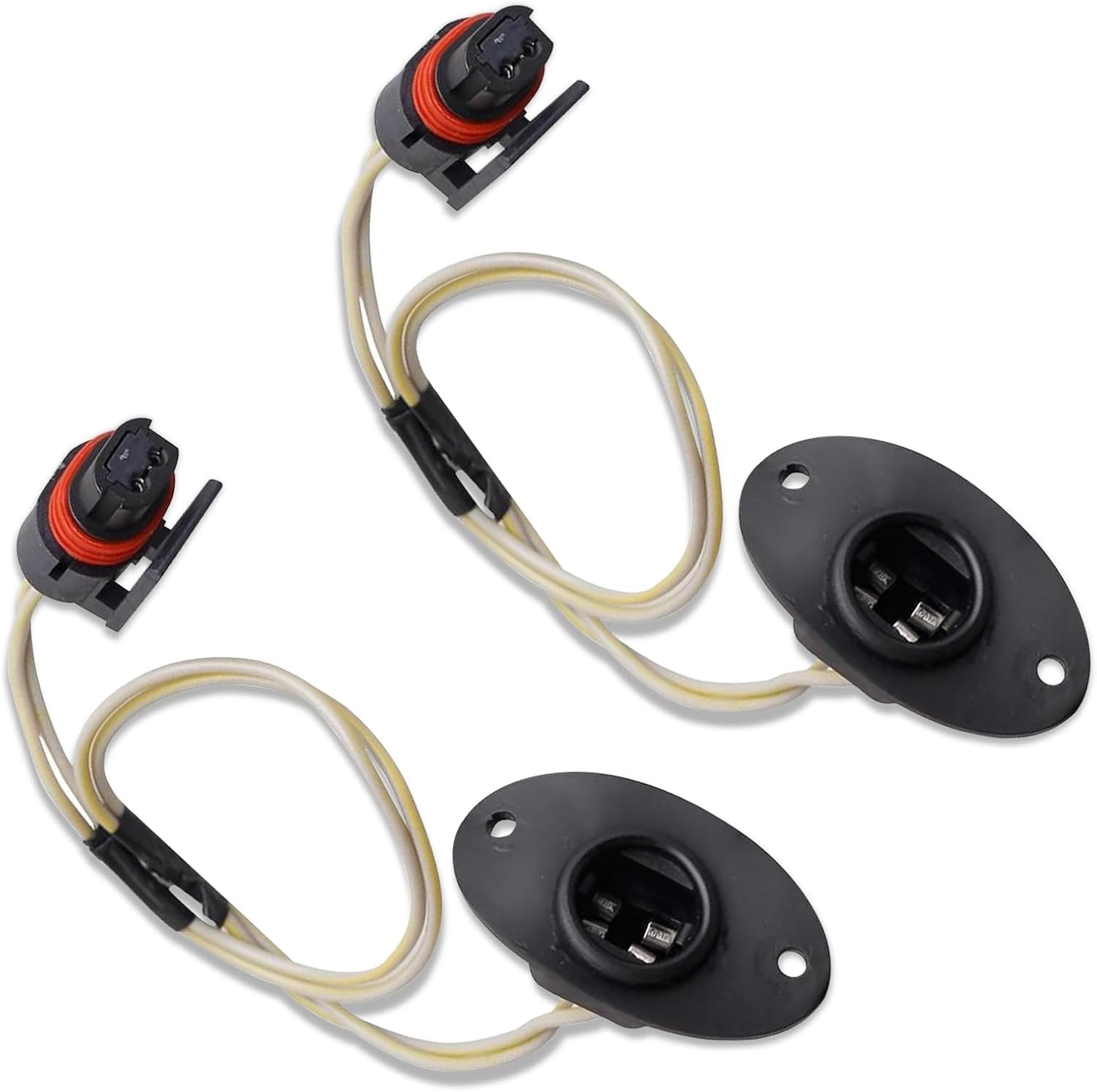 2x Rear License Plate Light Wire Harness Socket For 94-01 Dodge Ram 1500 2500