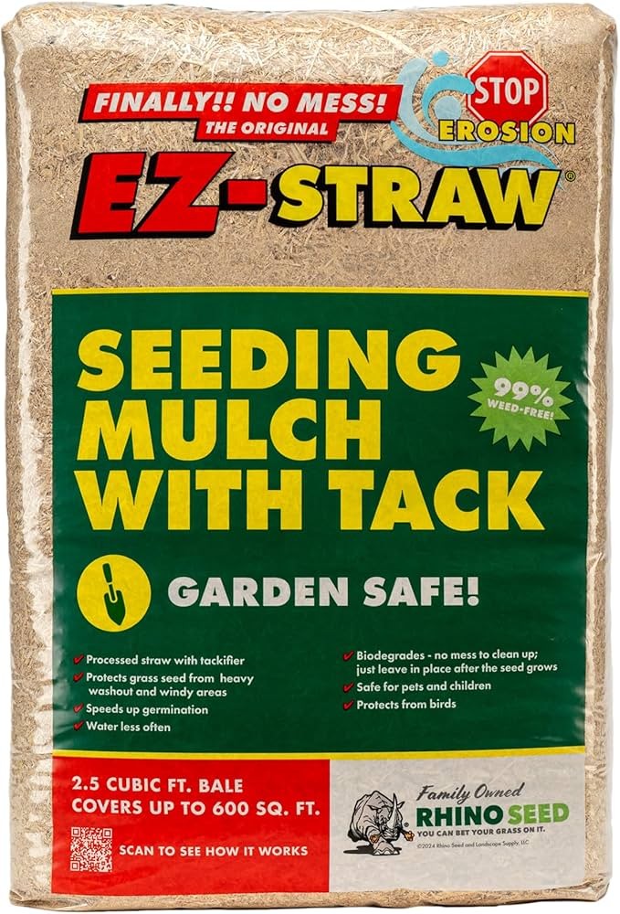EZ Straw Seeding Mulch with Tack 25 cu ft