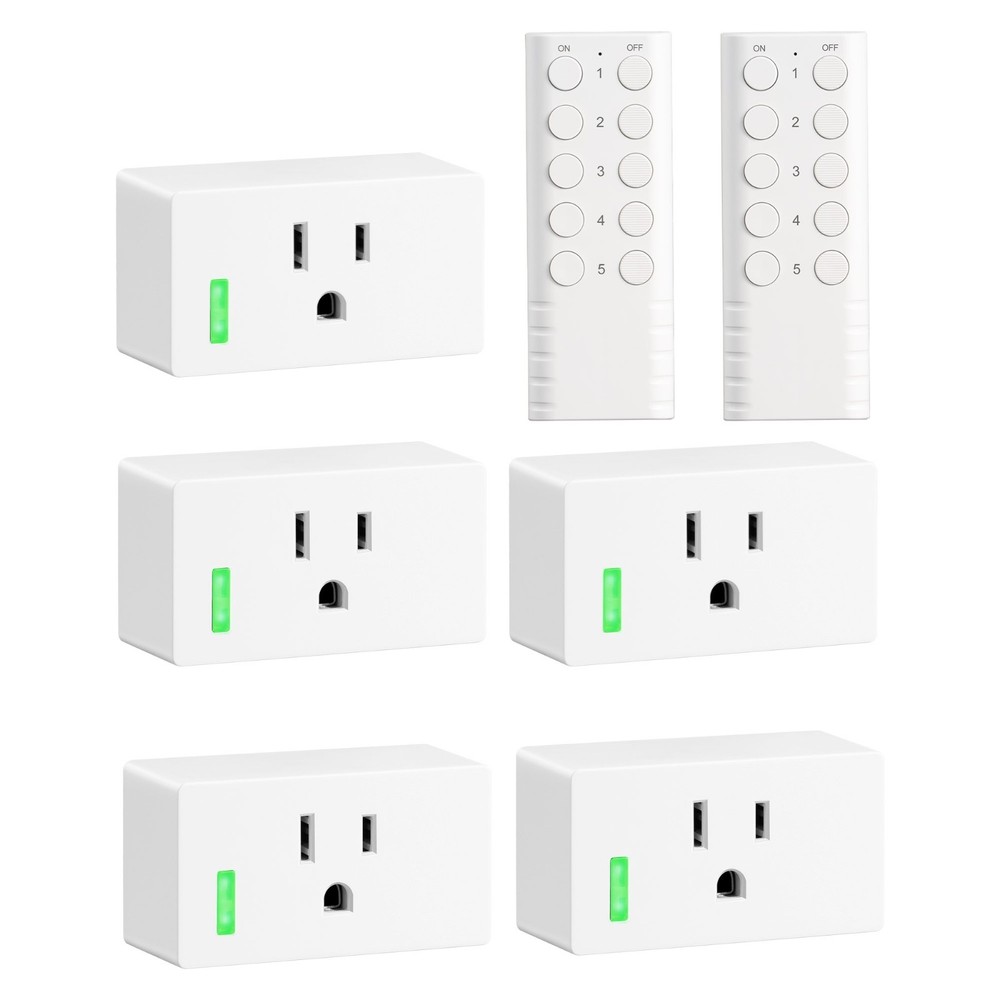 DEWENWILS Remote Control Outlet, Remote Control Outlet Plug 200FT Range,15A/1800