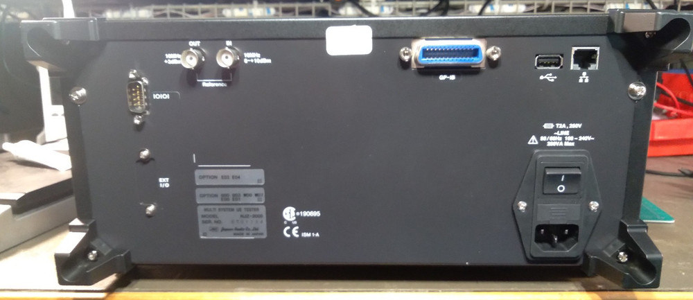 JRC NJZ-2000 Multi System UE Tester, Opts E03 E04 G00 G03 W00 W07 E00 E01