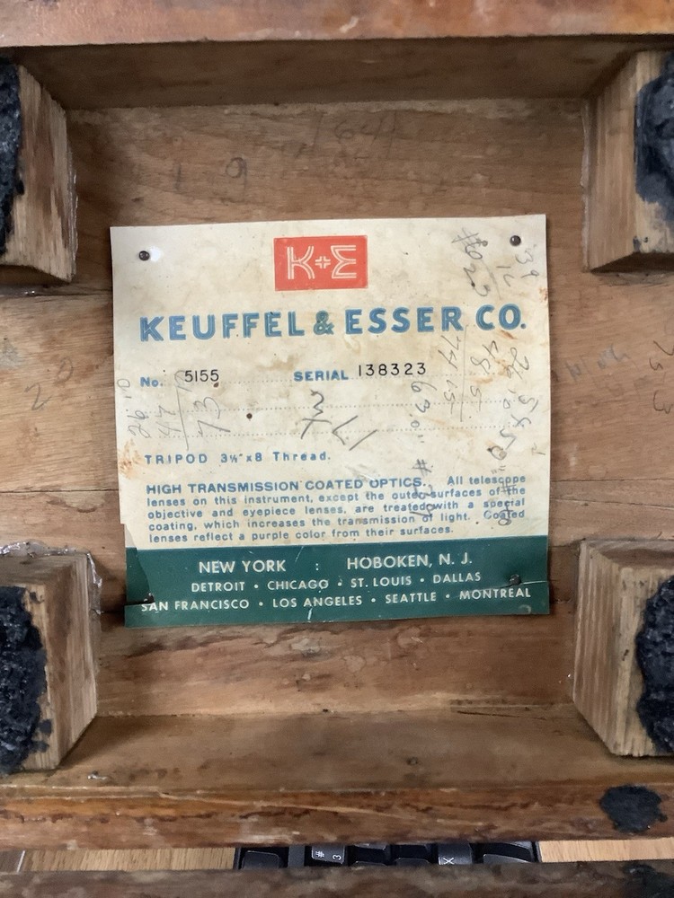 Keuffel And Esser Transit Np5155 With Box