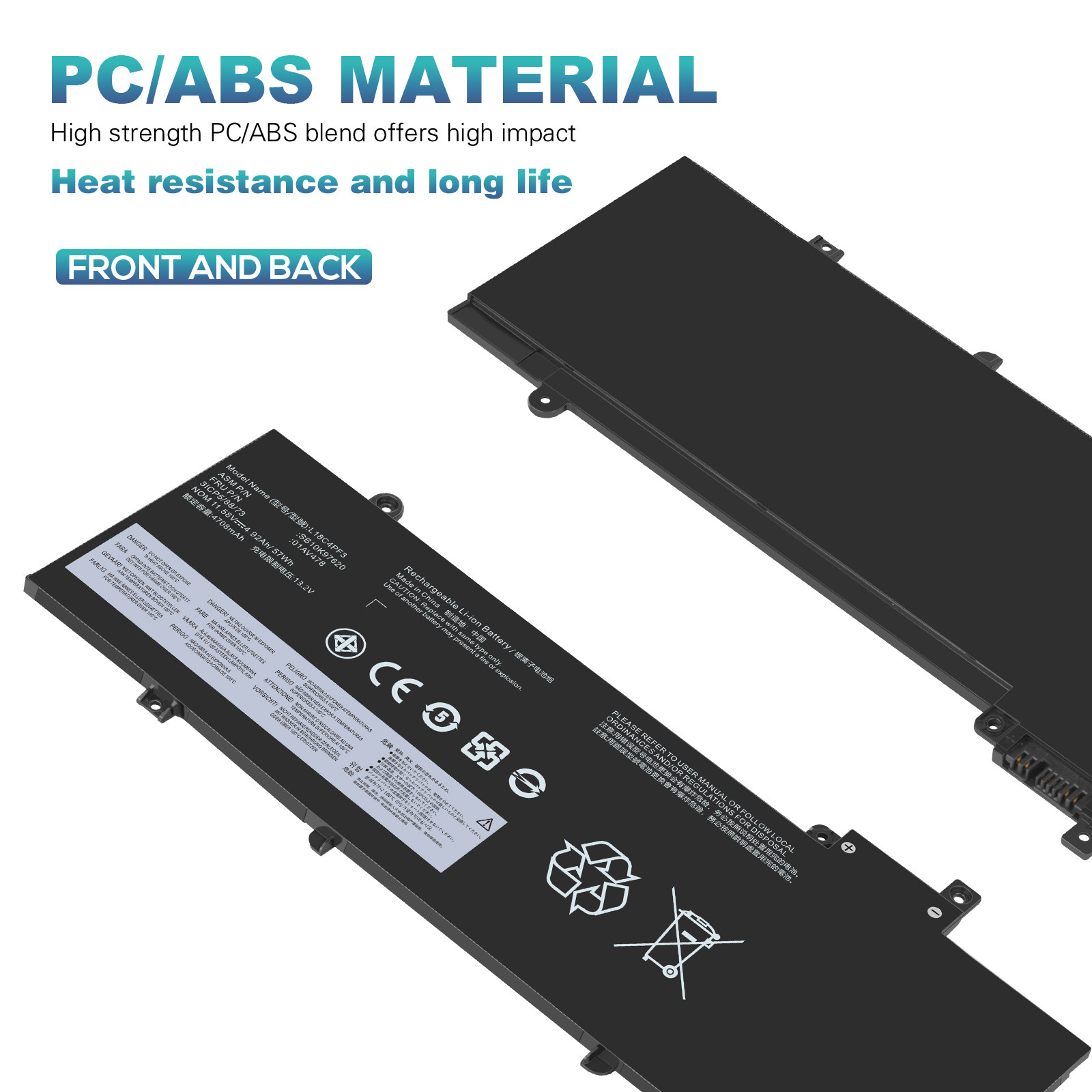 Lot 01AV478 Battery For Lenovo ThinkPad T480s 01AV479 01AV480 L17L3P71 L17M3P71