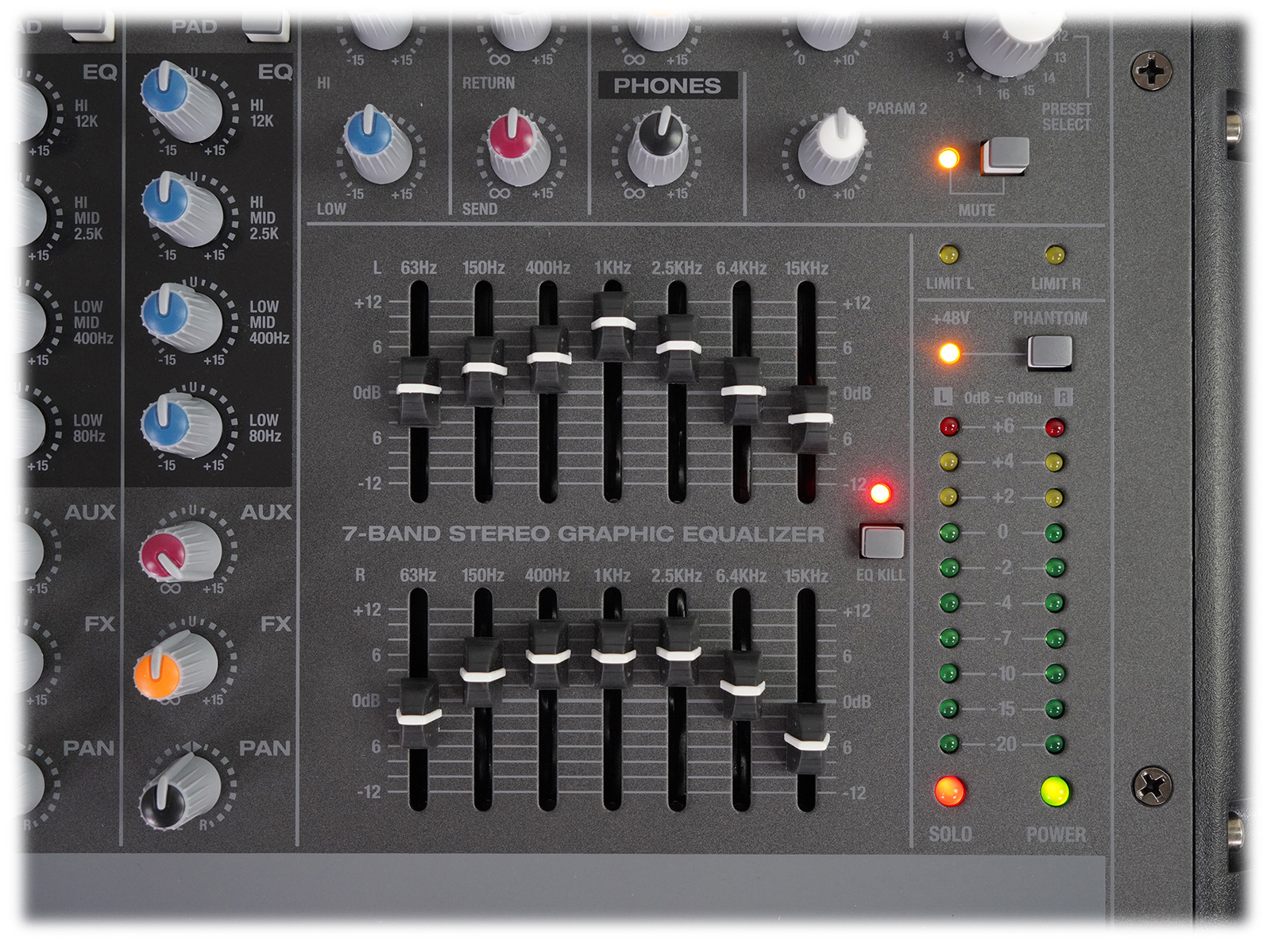 Rockville RPM1470 14-Channel 6000w Powered Mixer, USB, Effects For Church/School