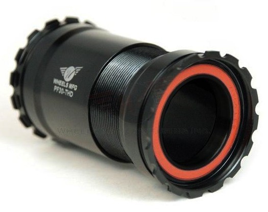 Wheels Manufacturing PF30 Bottom Bracket- Threaded Zero Ceramic Black