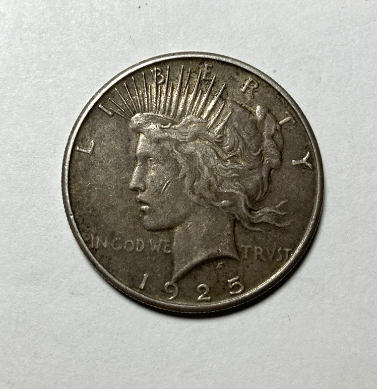 1925-S Peace Dollar Nice Original VF+
