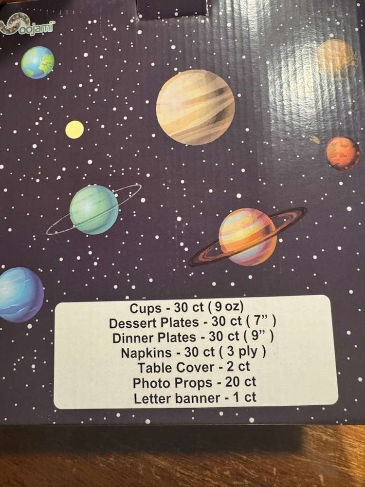 Outer Space Birthday Party Pack Outer Space 9" Dinner Paper Plates 7"