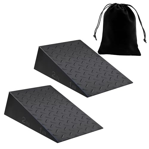 Squat Wedge for Prefessional Trainer: 2Pcs Squat Heel Wedge Block Protable