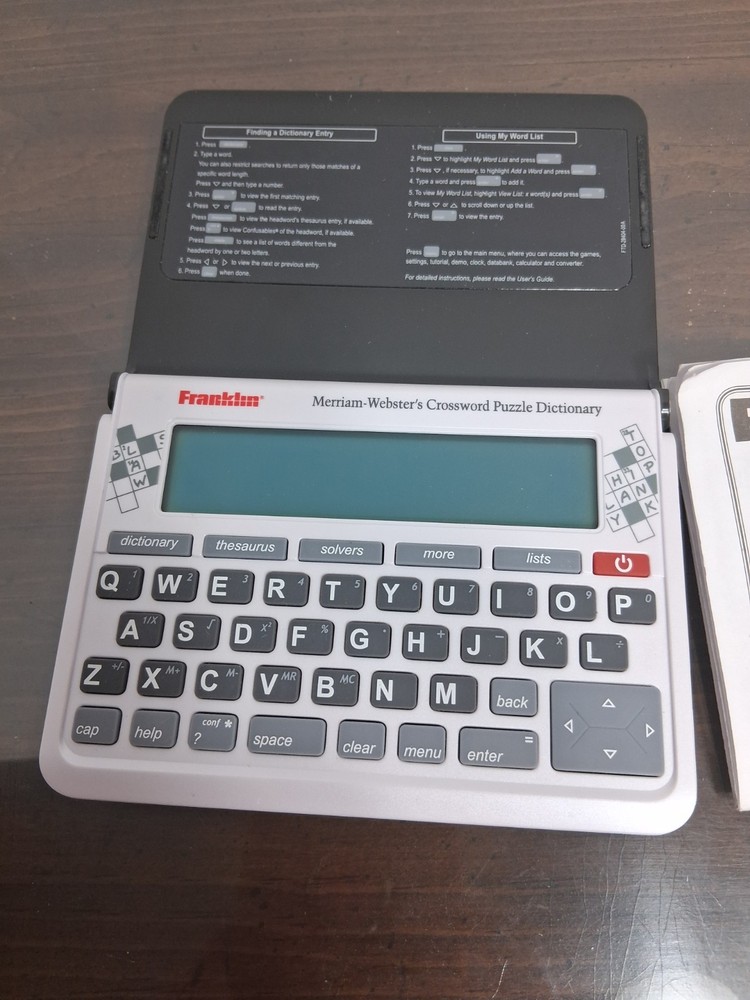 Franklin Webster Crossword Puzzle Dictionary - Model CWP-570