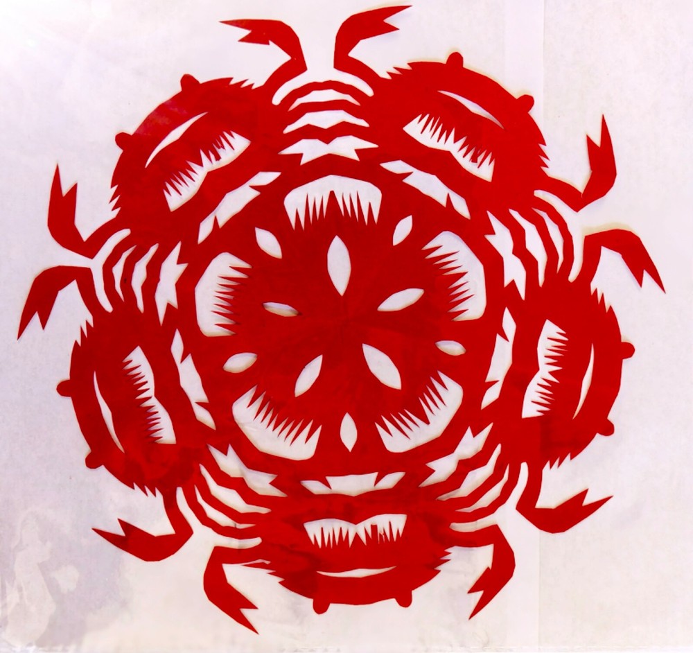 Chinese ocean paper cuts - crab