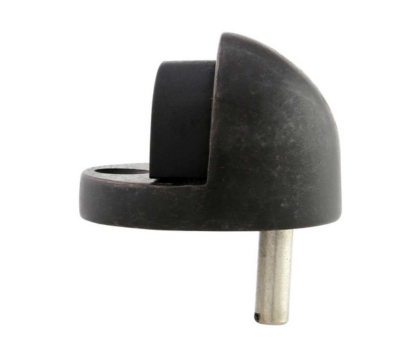 Signature Hardware - Solid Bronze High Dome Doorstop - Dark Bronze