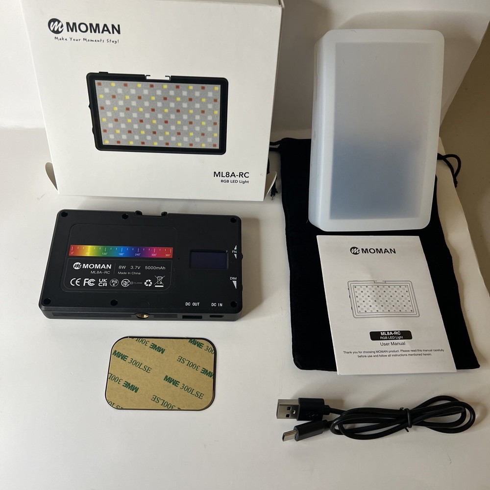 Moman ML8A-RC RGB LED Camera Light