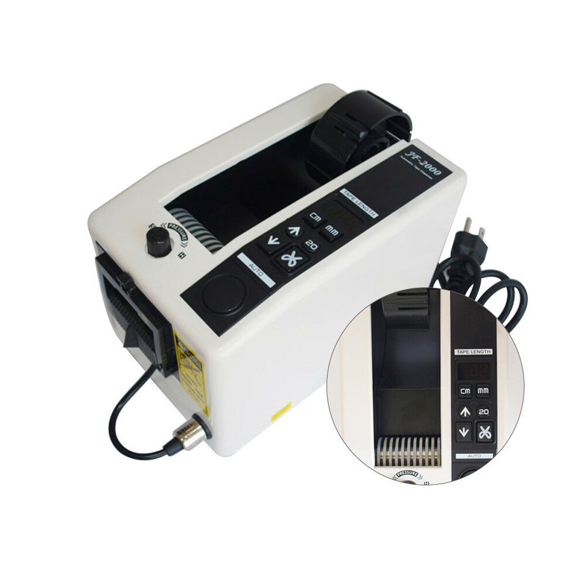 JF-2000 Automatic Auto Tape Dispensers Electric Adhesive Tape Cutter 18W 110V
