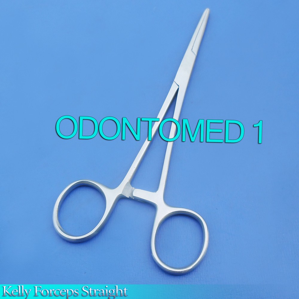 3 Kelly Hemostat Locking Forceps Straight Tip 10"