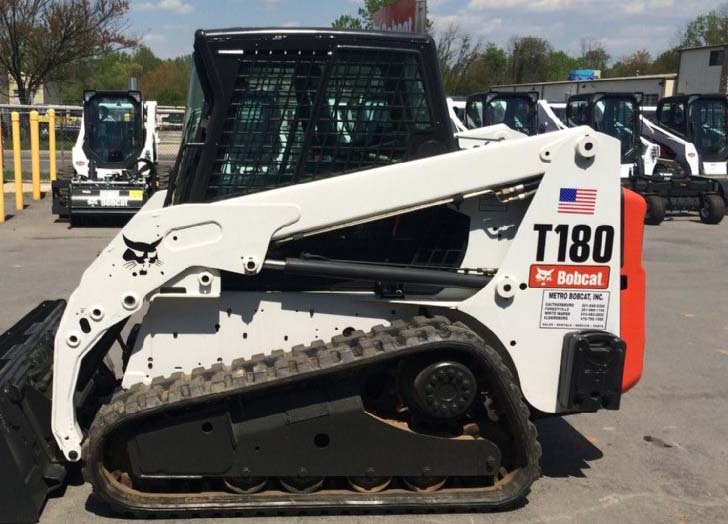 Bobcat skidsteer T180 track loader decal kit post 03