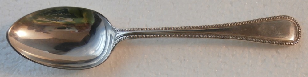 1868  Thomas Stone "Beaded / Engraved Spoon @ 5-7/8"