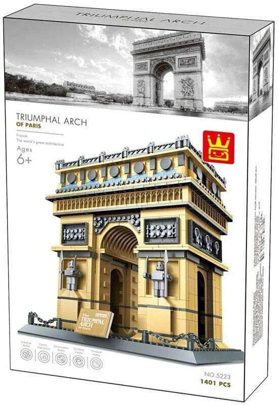 Original Authentic The Arc de Triomphe  Building Block Set 1401 pcs 5223