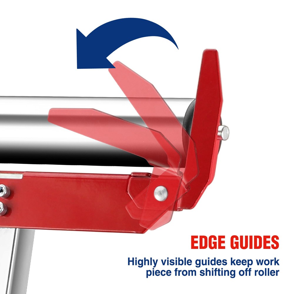 WORKPRO Adjustable Folding Roller Stand Height Heavy Duty 250LBS Load MAX 2-Pack