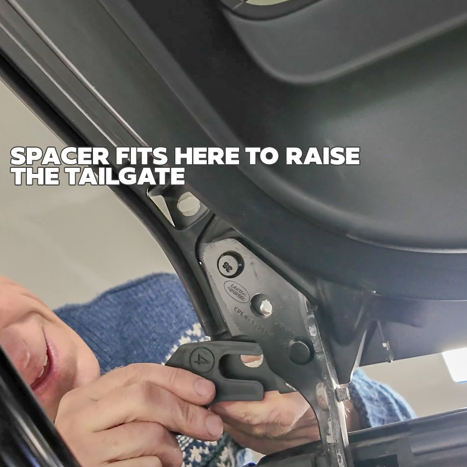 Boot tailgate drop alignment fix spacer kit for Range Rover L405 uneven repair