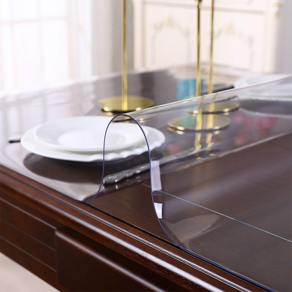 Clear Desk Cover Protector - 24 x 36 Inch Rectangular, 1.5mm Thick Wipeable P...
