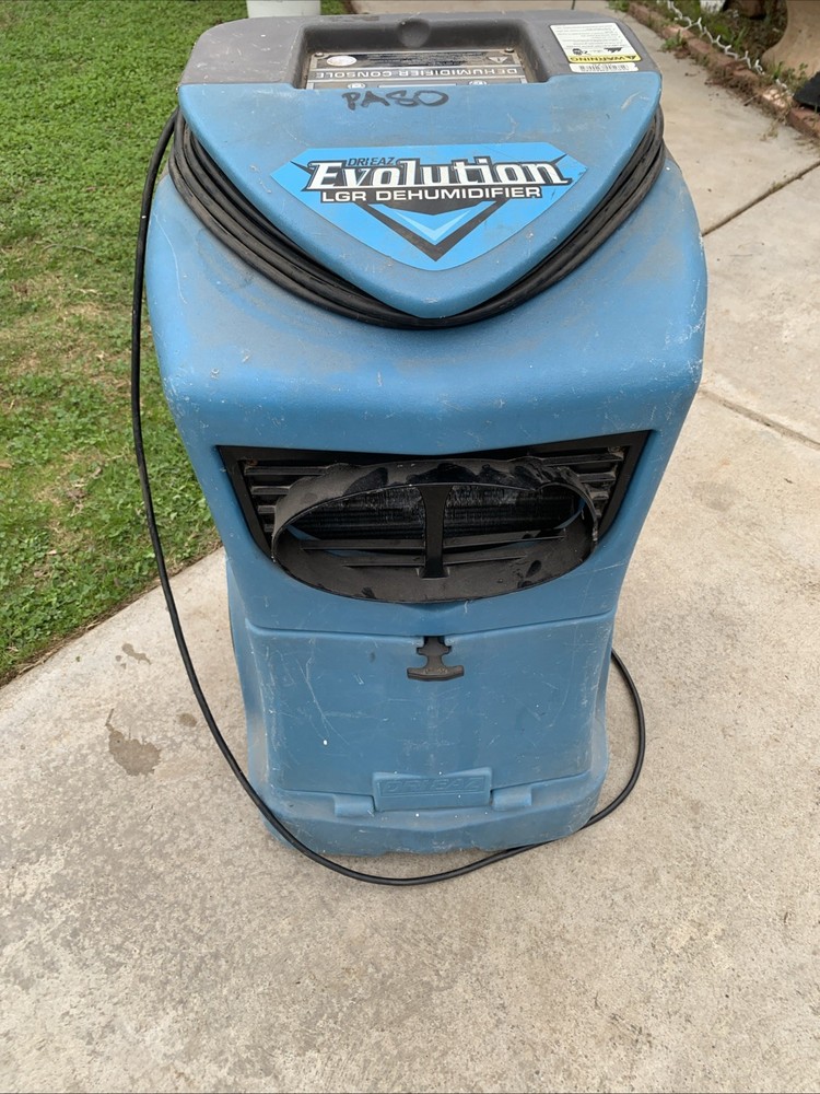 Dri-Eaz Evolution LGR Dehumidifier Turn On Needs Screen Cleaning ?? Hours