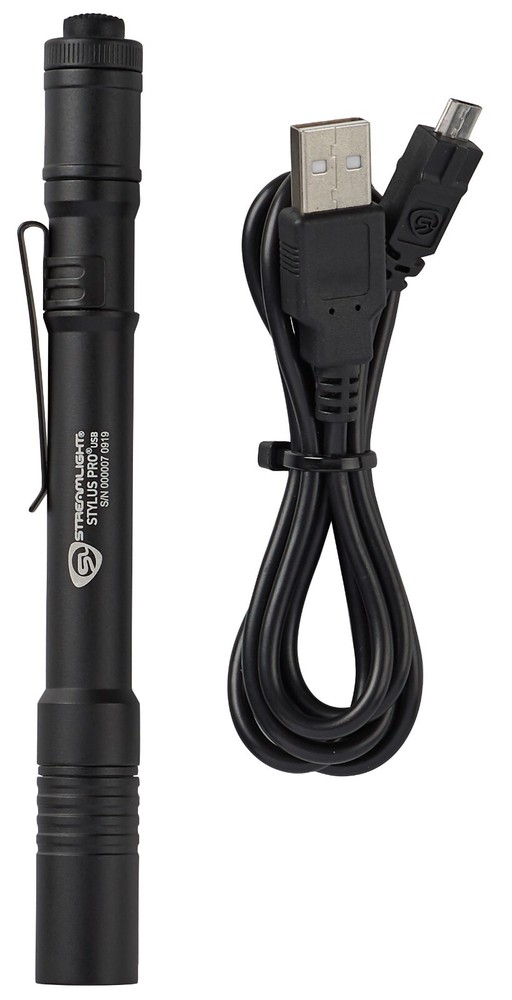 Streamlight Stylus Pro® USB LED Penlight Flashlight Black 66134